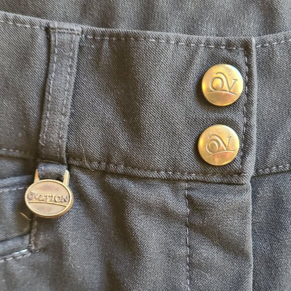 OVATION FULL SEAT RIDING BREECHES EQUESTRIAN JODPHUR PANTS STRETCH sz 34R - Picture 6 of 7